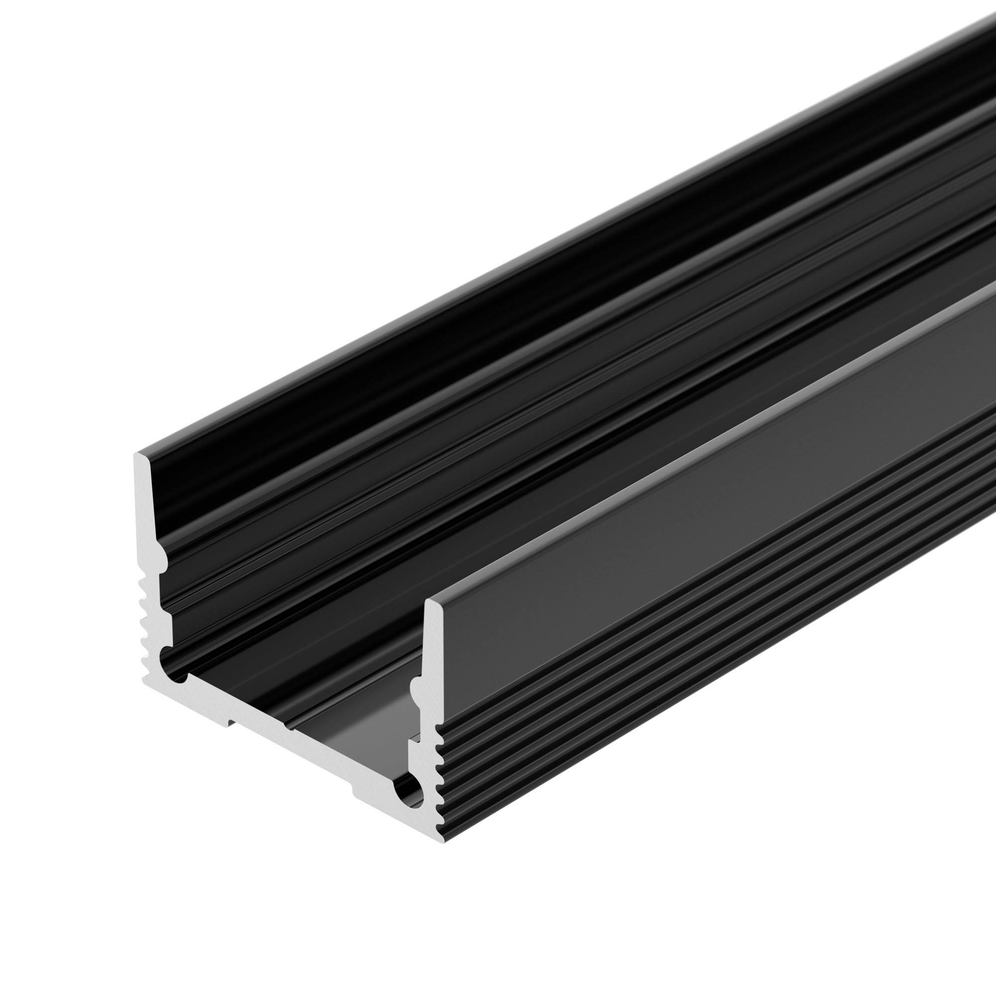 Алюминиевый профиль SL-SLIM20-H13-2000 BLACK 037112