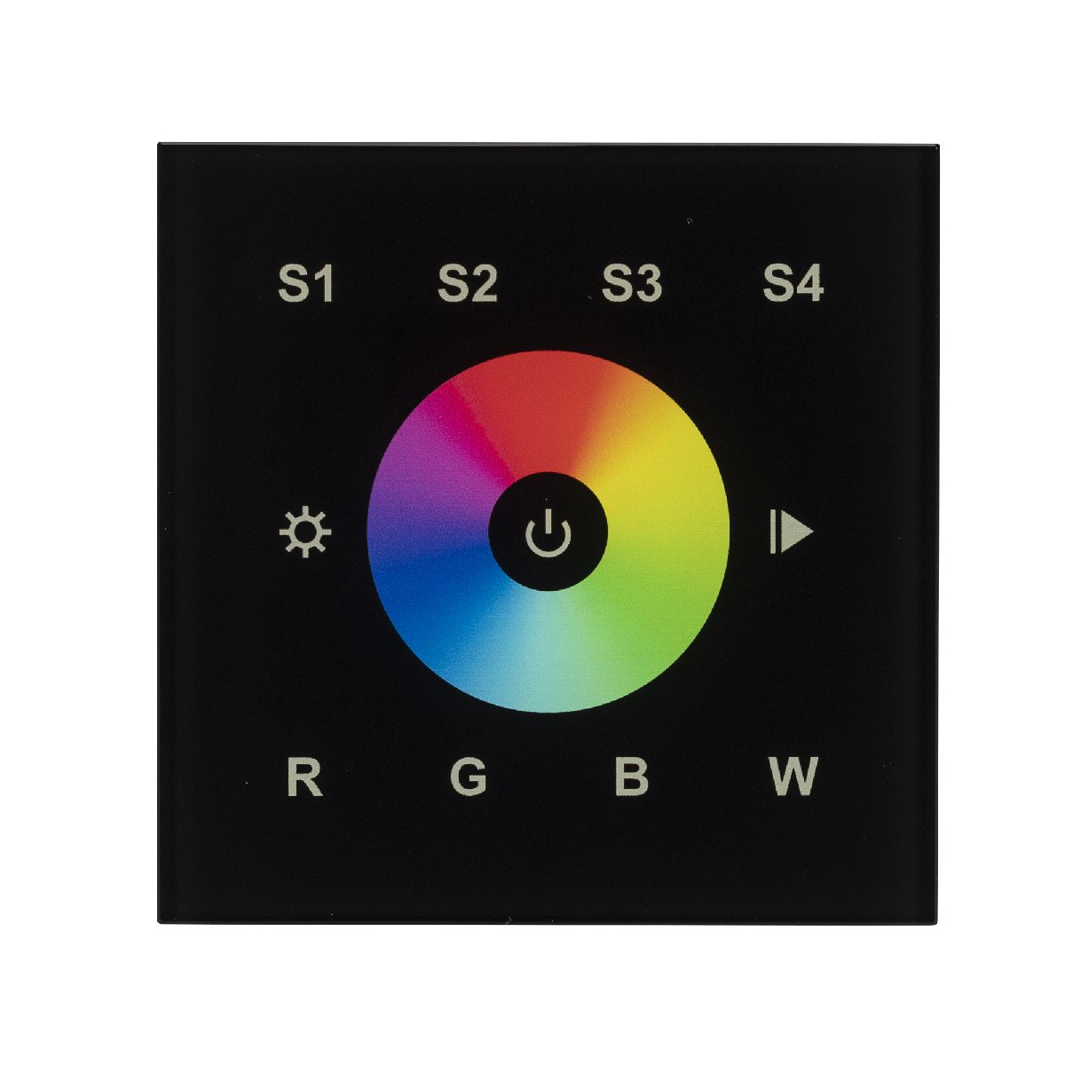 Сенсорная панель DALI-901-11-1G-4SC-RGBW-DT8-IN Black BUS/230V 037199