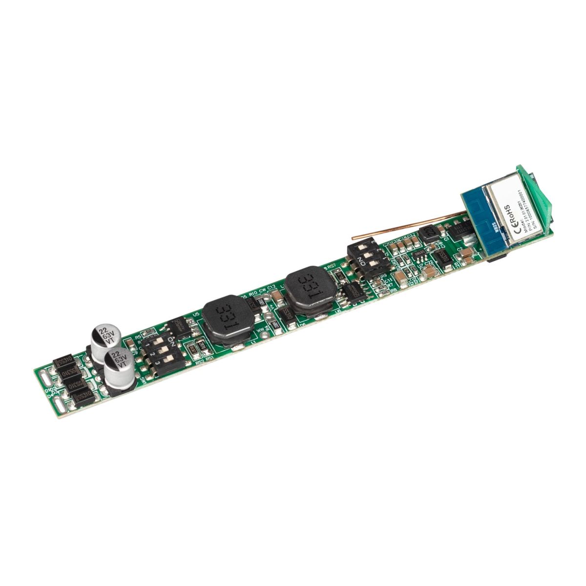 Диммер SMART-CC-202-72-MIX-IN (48V, 2x150-500mA, Track, TUYA Wi-Fi, 2.4G) 037266