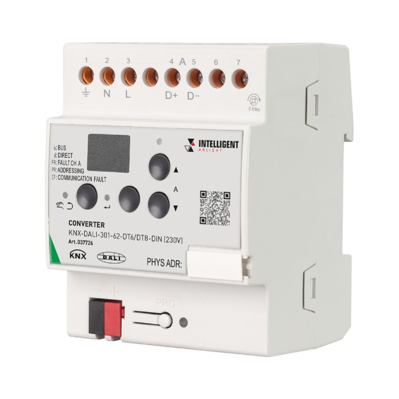Конвертер KNX-DALI-301-62-DT6/DT8-DIN 230V 037726