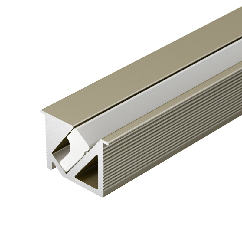 Алюминиевый профиль SL-BEVEL-H10-F14-2000 ANOD OLIVE GREY 038200