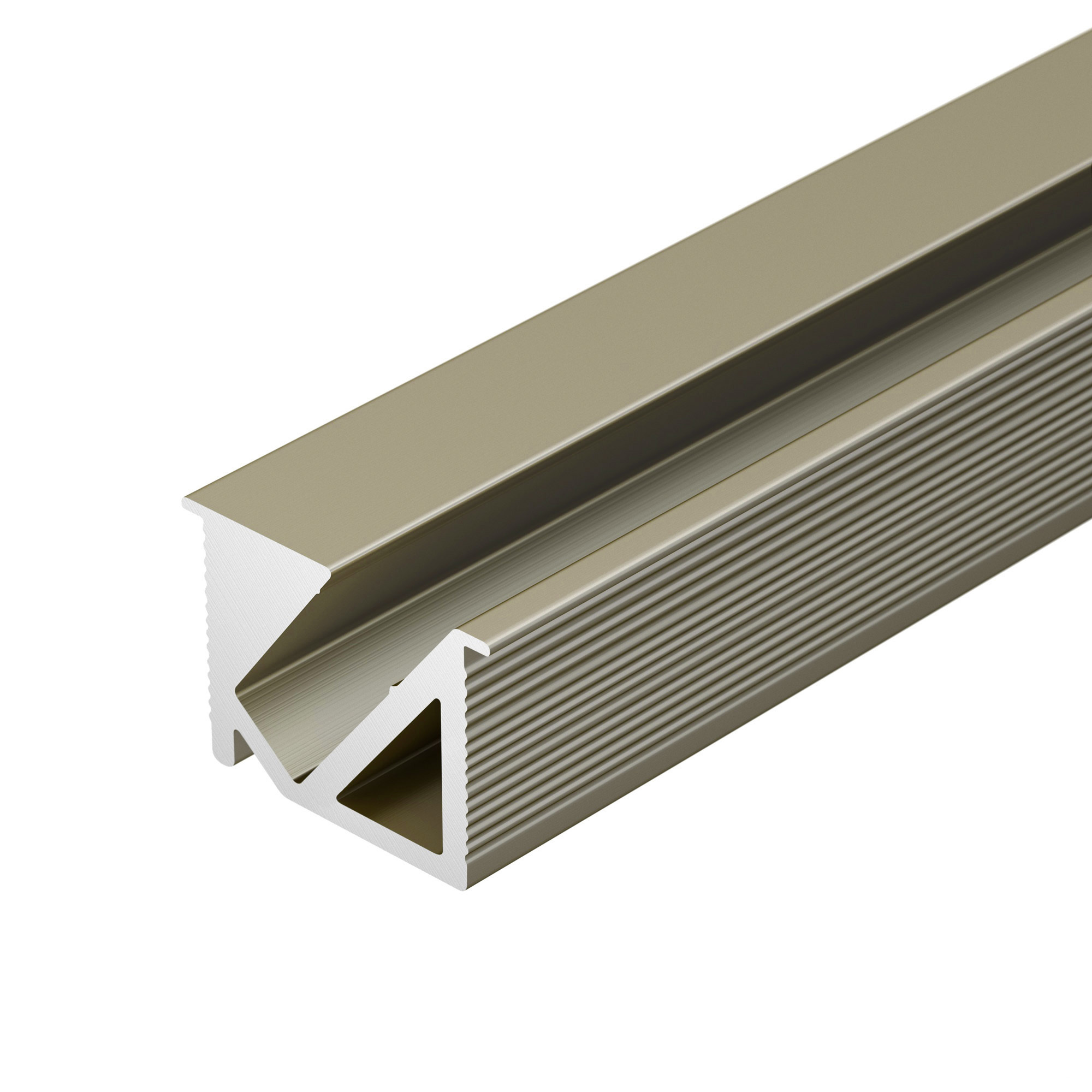 Алюминиевый профиль SL-BEVEL-H10-F14-2000 ANOD OLIVE GREY 038200
