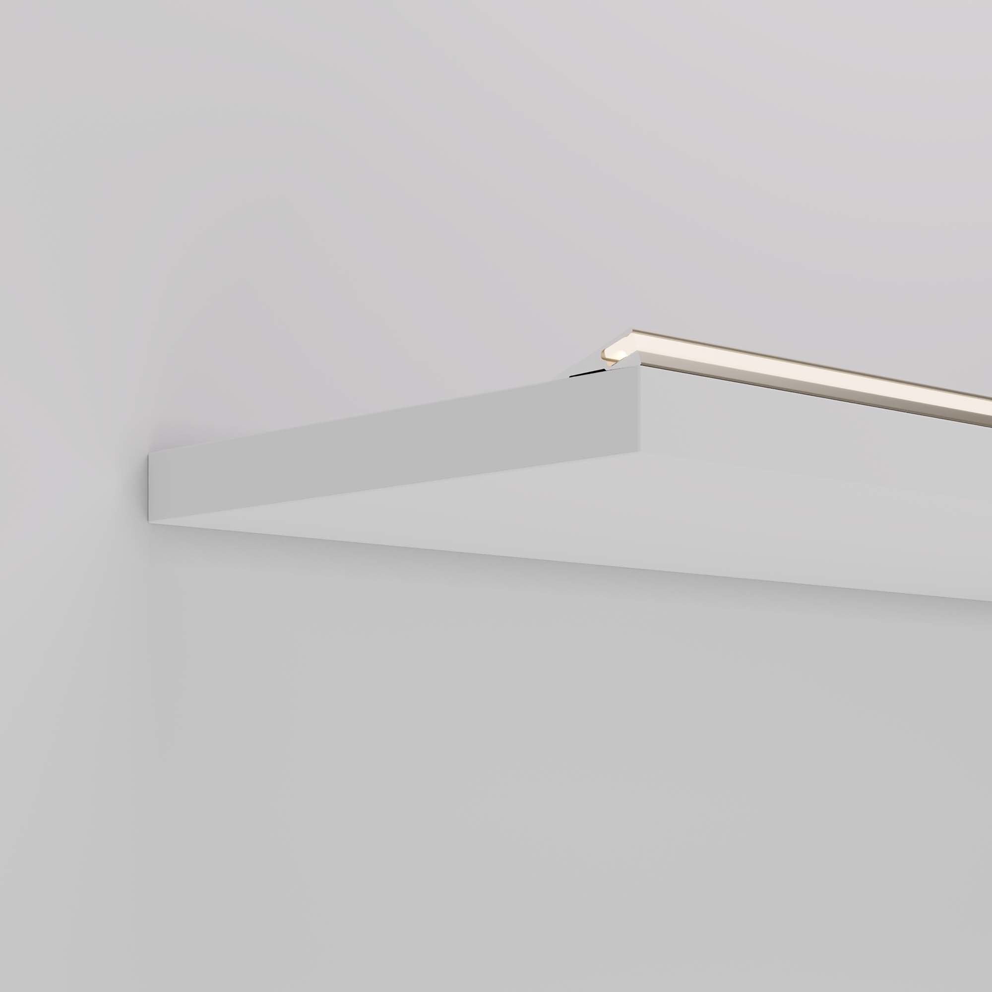 Алюминиевый профиль SL-MINI-SHELF-H8-2000 ANOD OLIVE GREY 038205
