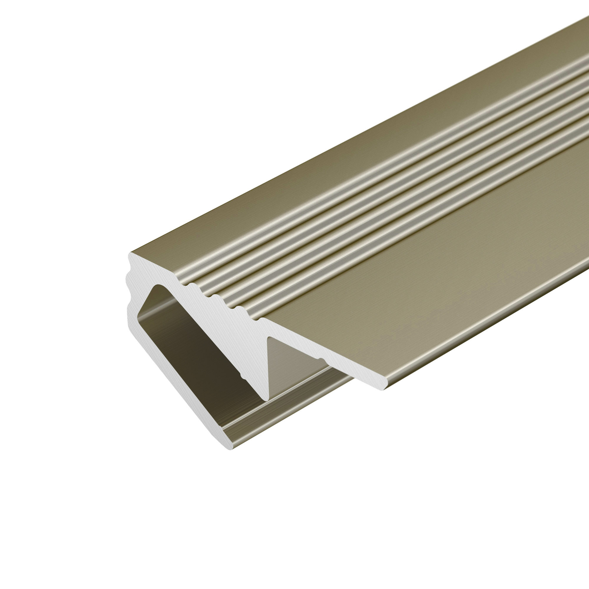 Алюминиевый профиль SL-MINI-SHELF-H9-2000 ANOD OLIVE GREY 038208