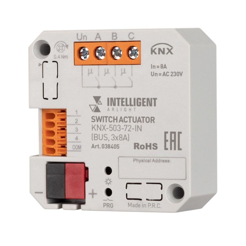 Релейный модуль KNX-503-72-IN BUS, 3x8A 038405