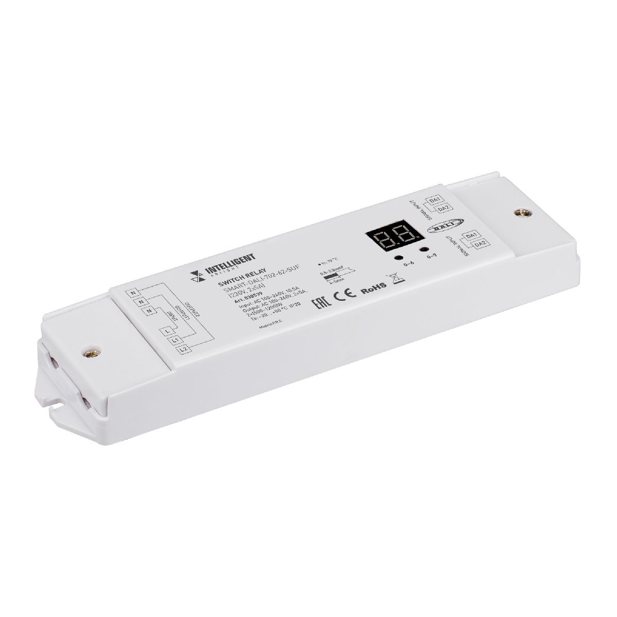 Релейный модуль SMART-DALI-702-62-SUF (230V, 2x5A) 038539