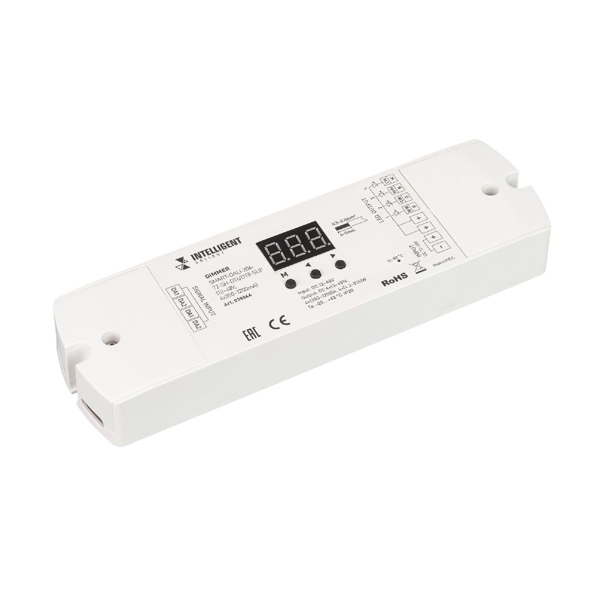 Диммер SMART-DALI-204-72-SH-DT6/DT8-SUF (12-48V, 4x350-1200mA) 038544