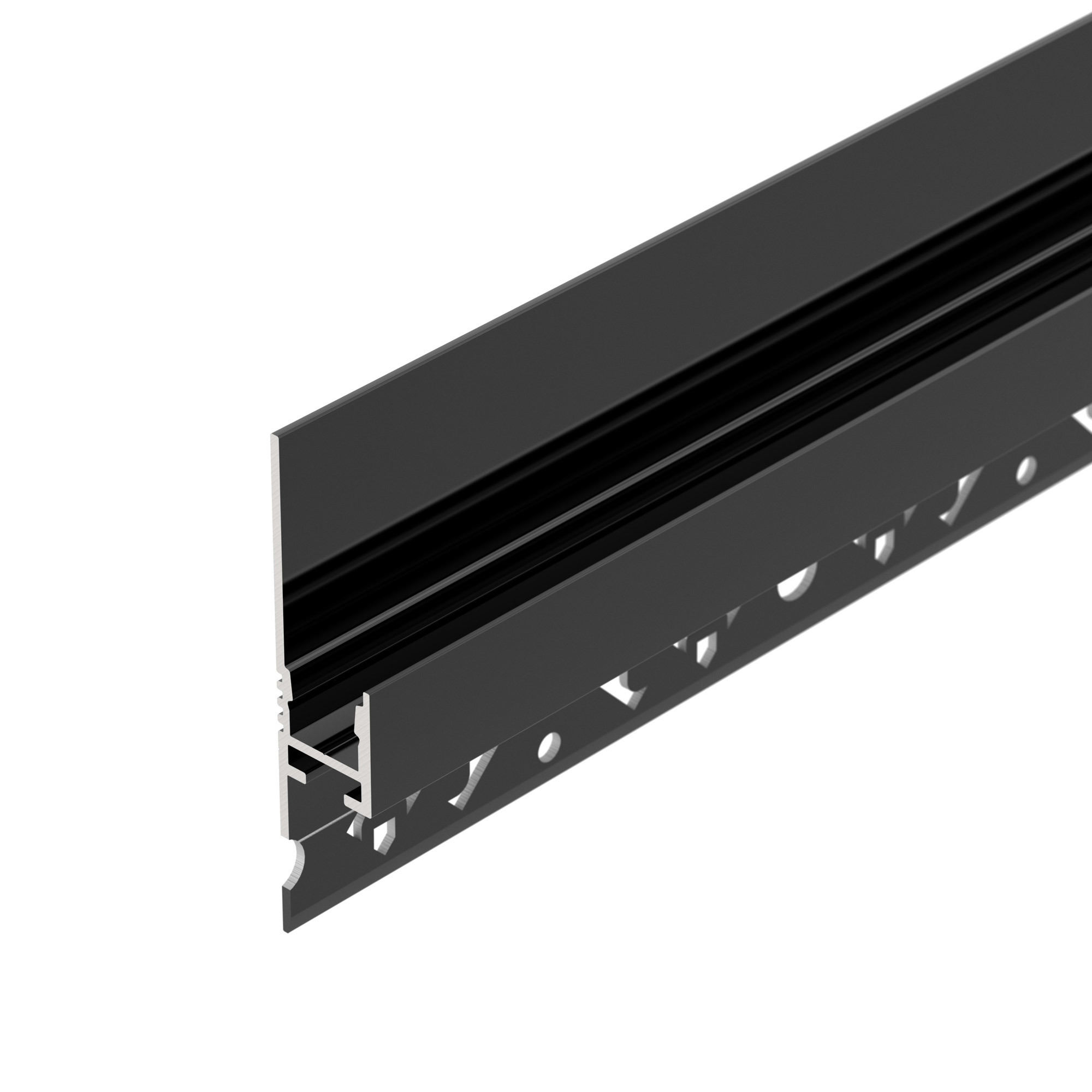 Алюминиевый профиль ARH-PLINTUS-FANTOM-2000 BLACK 038550