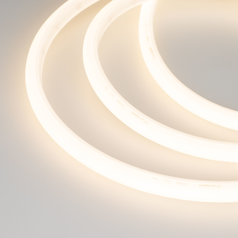 Лента герметичная MOONLIGHT-TOP-A144-16x15mm 24V Warm3500 (9.6 W/m, IP65, 2835, 5m, Wire x1) 038604