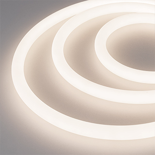 Лента герметичная MOONLIGHT-TOP-A336-D18mm 24V Day4000 360deg (14.4 W/m, IP65, 2835, 5m, wire x1) 038753