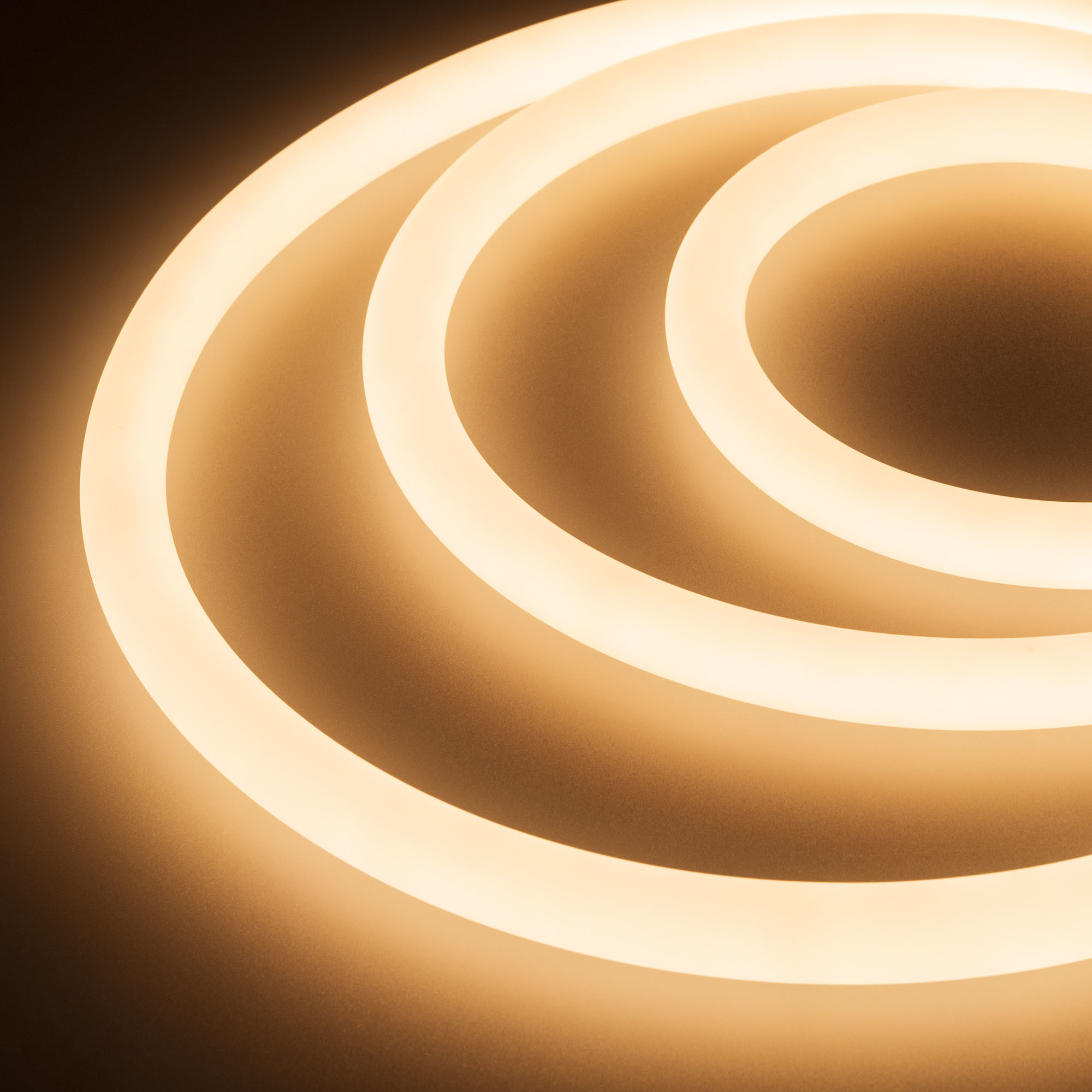Лента герметичная MOONLIGHT-TOP-A336-D18mm 24V Warm3000 360deg (14.4 W/m, IP65, 2835, 5m, wire x1) 038754