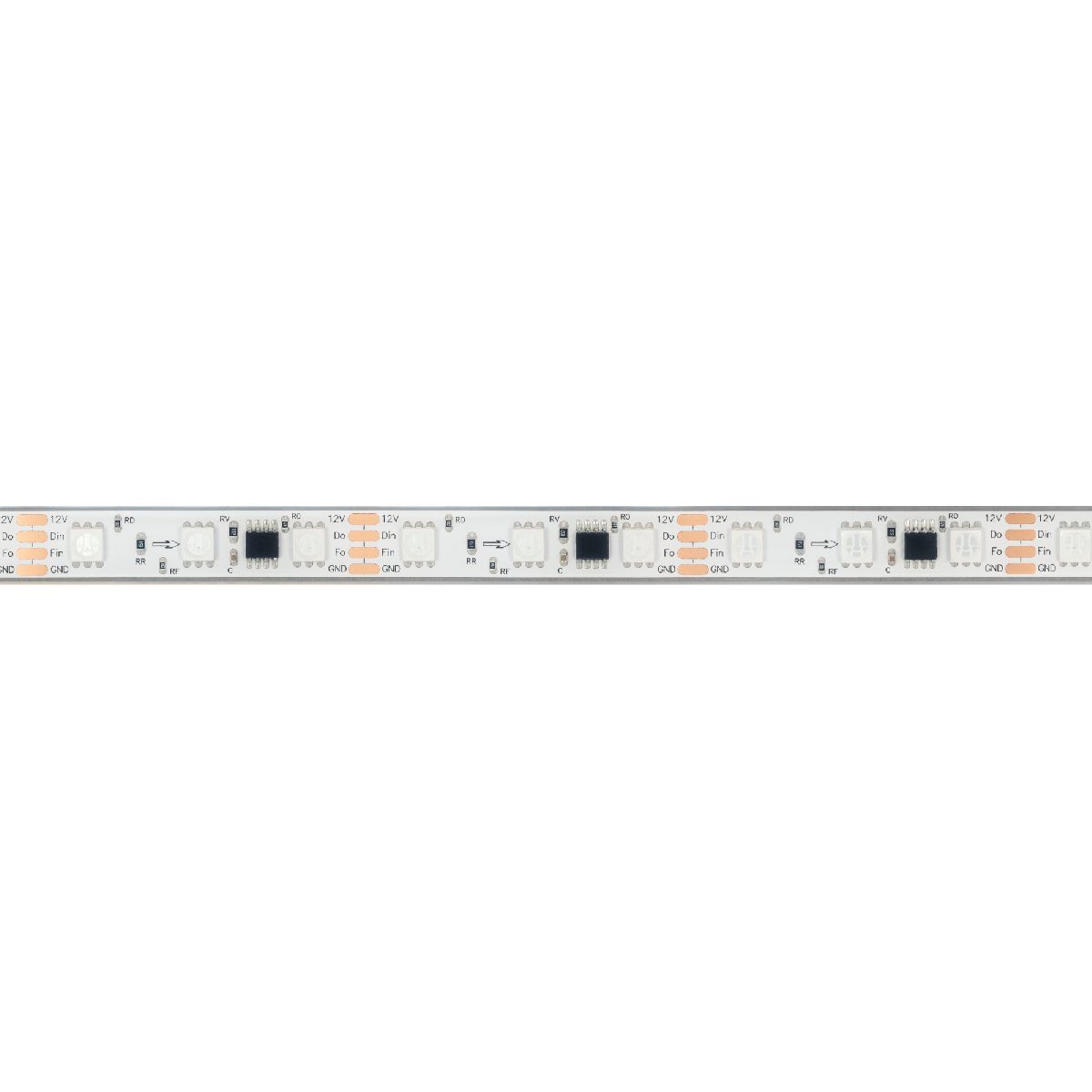 Светодиодная герметичная лента SPI-PFS-B60-12mm 12V RGB-PX3-BPT (12 W/m, IP68, 5060, 5m) 039177