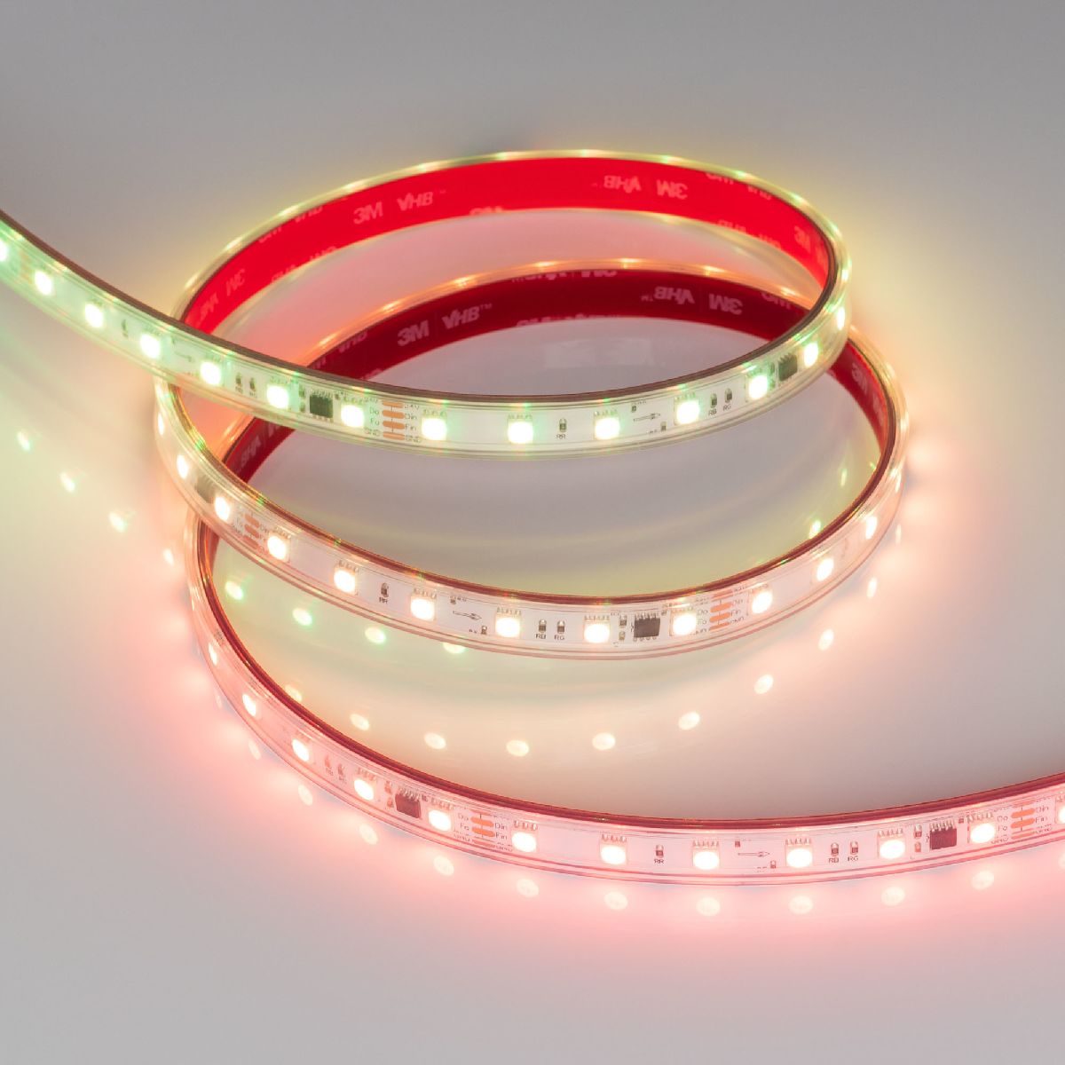 Светодиодная герметичная лента SPI-PS-B60-12mm 24V RGB-PX6-BPT (12 W/m, IP67, 5060, 5m) 039181