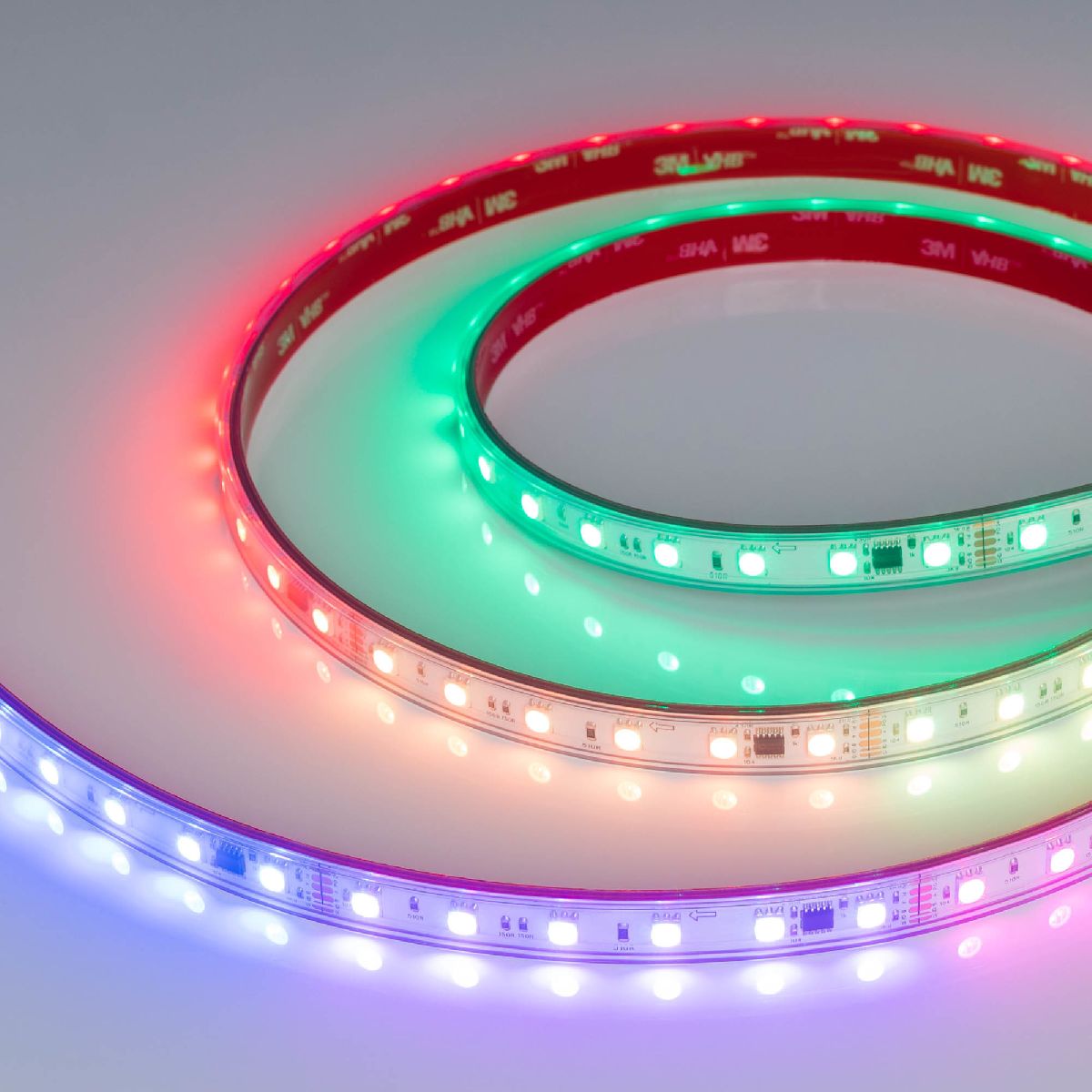 Светодиодная герметичная лента DMX-PS-B60-12mm 24V RGB-PX6 (14 W/m, IP67, 5060, 5m) 039182