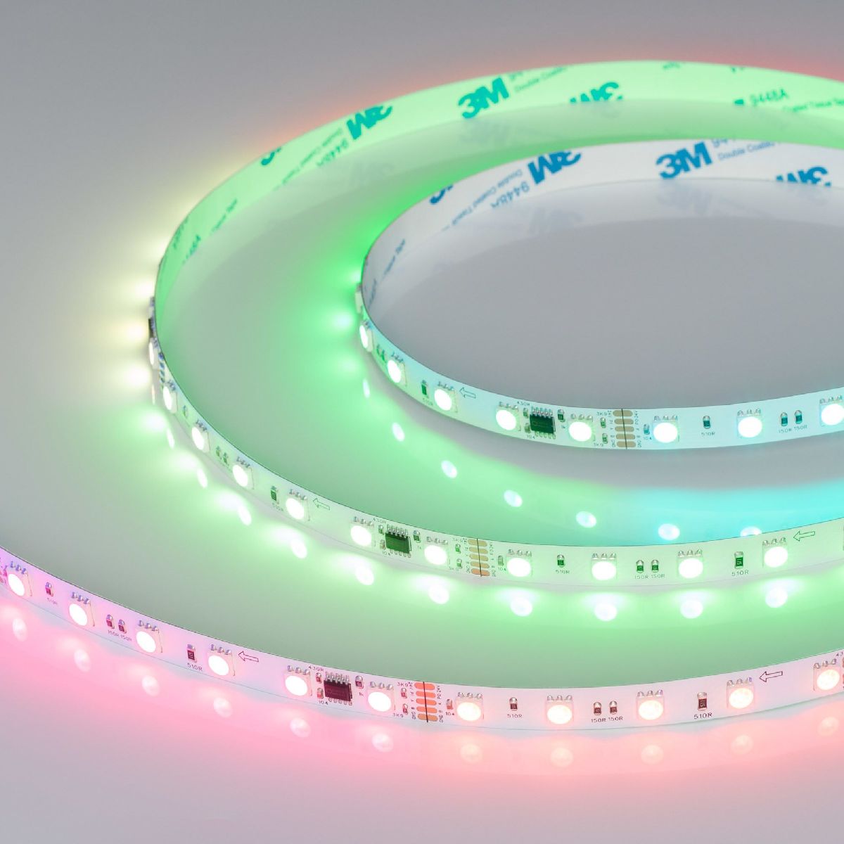 Светодиодная лента DMX-B60-10mm 24V RGB-PX6 (14 W/m, IP20, 5060, 5m) 039183