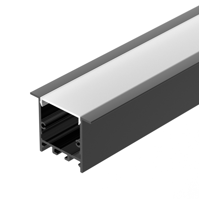 Алюминиевый профиль SL-LINIA49S-F-2000 ANOD BLACK 039389