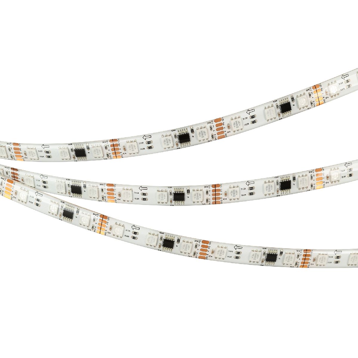 Светодиодная герметичная лента DMX-SE-B60-10mm 12V RGB-PX3 (14 W/m, IP65, 5060, 5m) 039604