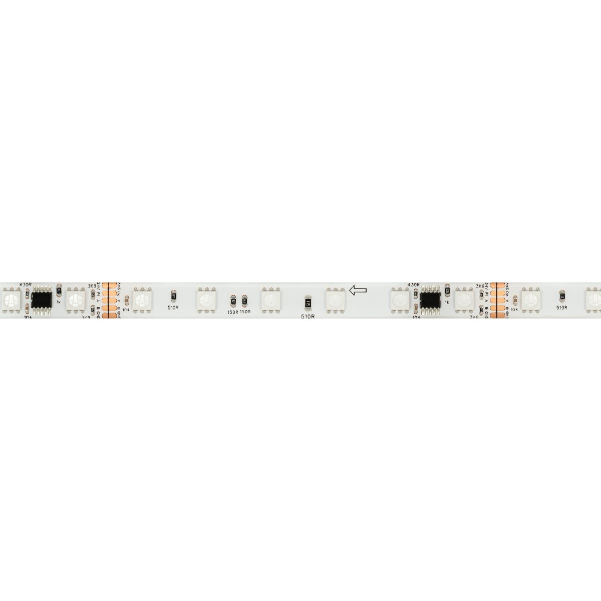 Светодиодная герметичная лента DMX-SE-B60-10mm 24V RGB-PX6 (14 W/m, IP65, 5060, 5m) 039607
