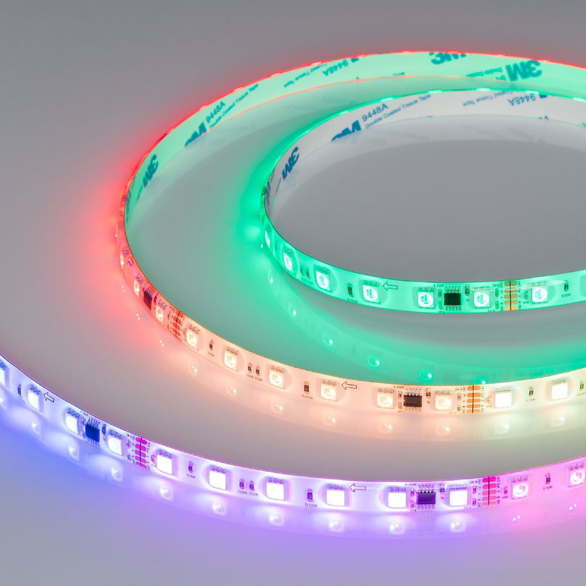Светодиодная герметичная лента DMX-SE-B60-10mm 24V RGB-PX6 (14 W/m, IP65, 5060, 5m) 039607