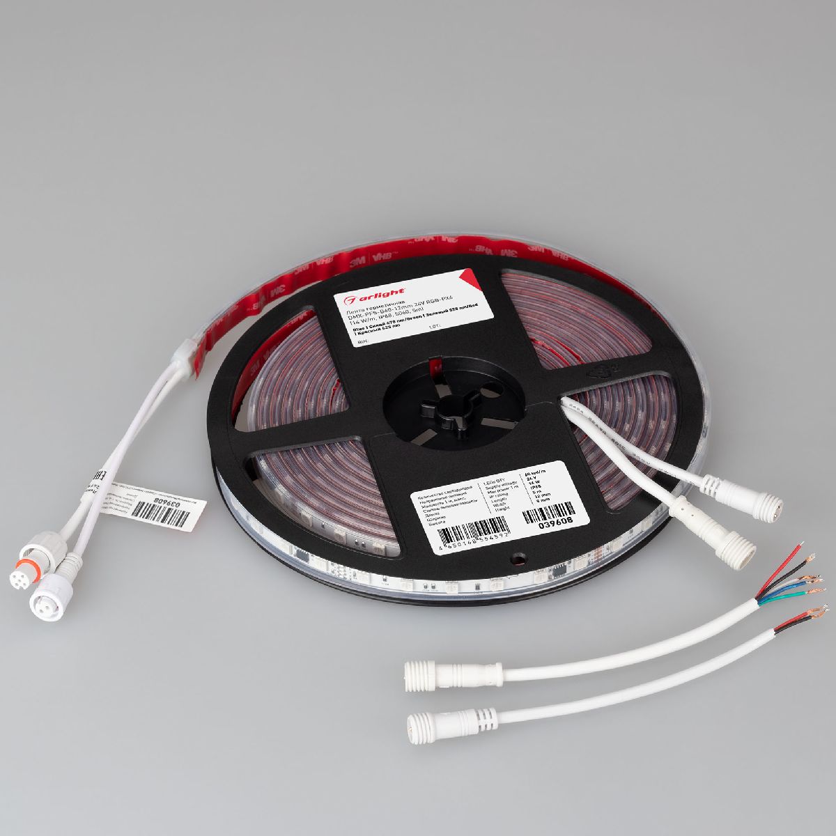 Светодиодная герметичная лента DMX-PFS-B60-12mm 24V RGB-PX6 (14 W/m, IP68, 5060, 5m) 039608