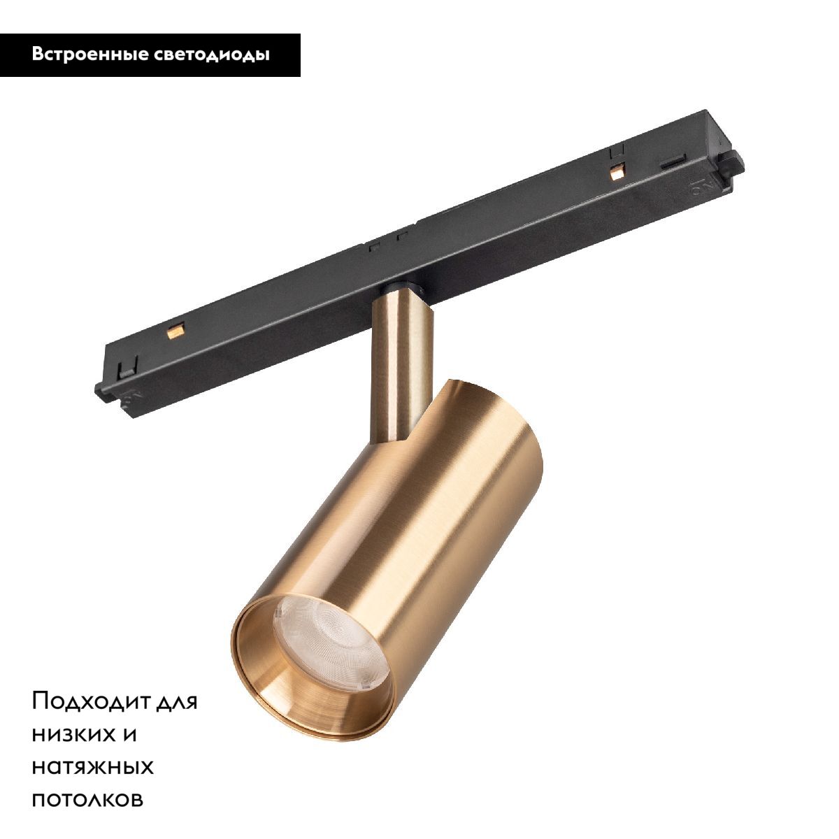 Трековый магнитный светильник MAG-ORIENT-SPOT-R45-12W Warm3000 (GD, 24 deg, 48V, DALI) 040891