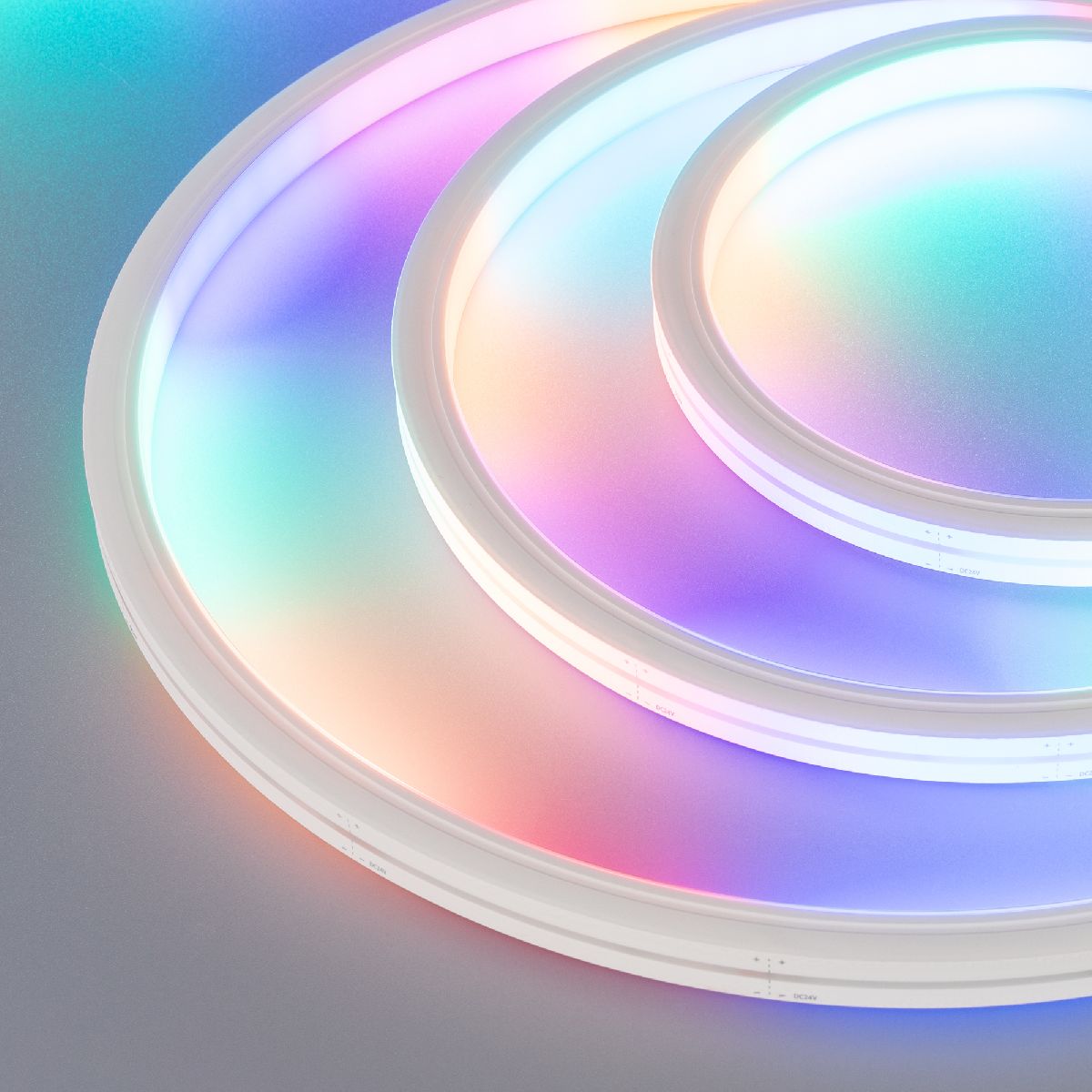 Лента герметичная SPI MOONLIGHT-TOP-B84-13x12mm 24V RGB-PX7 (18 W/m, IP67, 5m, wire x2) 041016