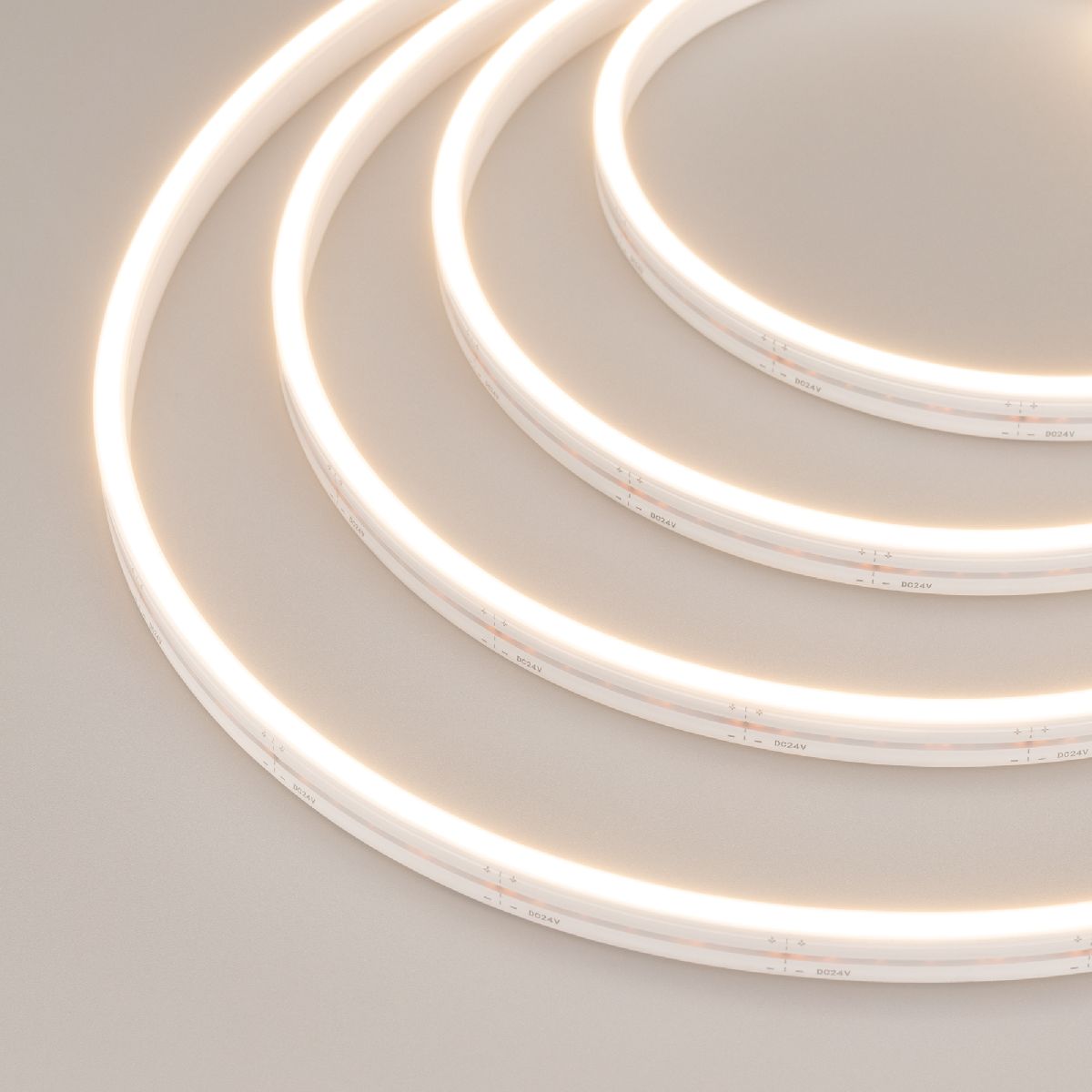 Лента герметичная MOONLIGHT-SIDE-A120-06x12mm 24V Warm2700 (9.6 W/m, IP65, 5m, wire x2) 041036