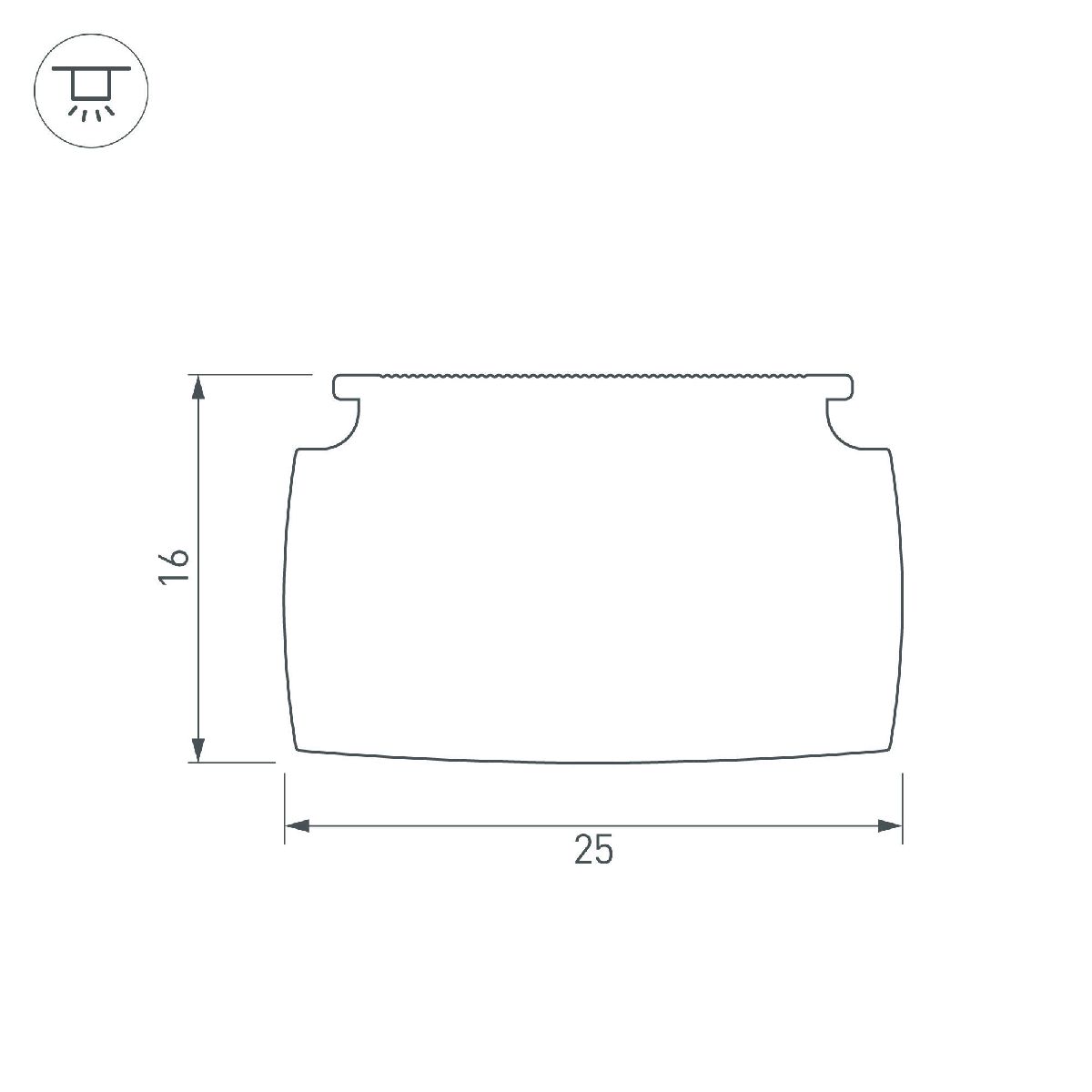 Экран SL-LINE-W20-145deg-2400 BLOCK FROST-PM 041797