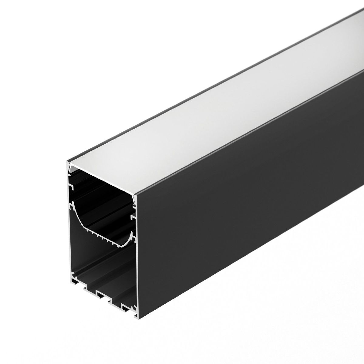 Алюминиевый профиль LINE-S-5075-2000 BLACK 041847