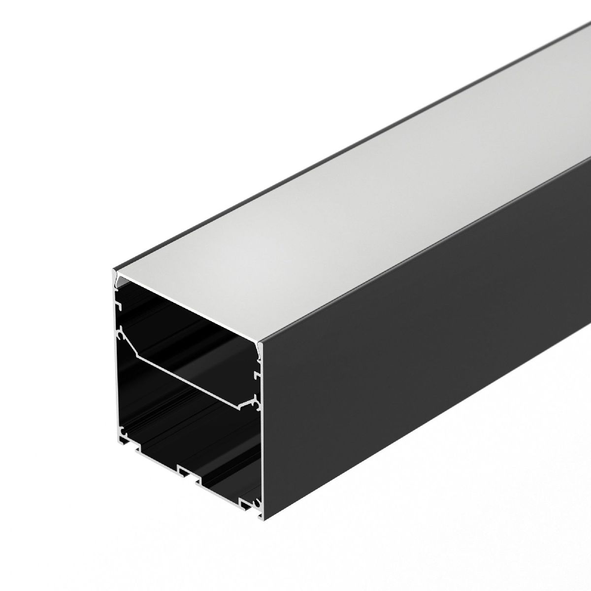 Алюминиевый профиль LINE-S-7575-2500 BLACK 041856