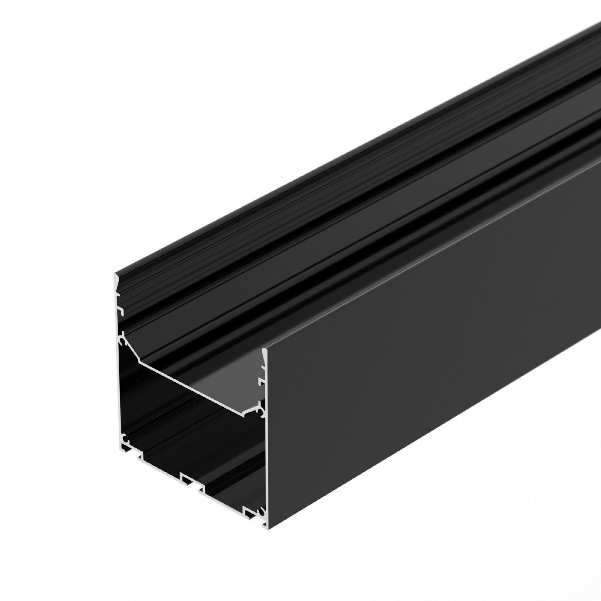 Алюминиевый профиль LINE-S-7575-3000 BLACK 041857