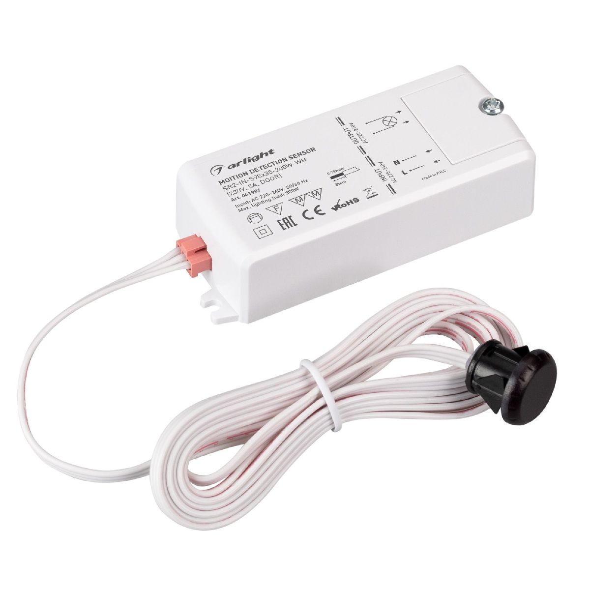 ИК-датчик SR2-IN-S98x35-200W-WH (230V, 5A, DOOR) 041987