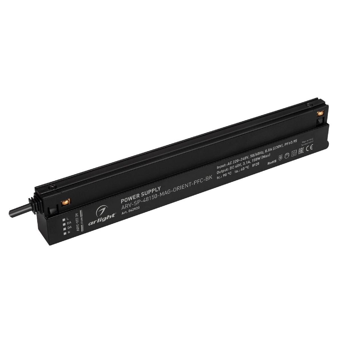 Блок питания ARV-SP-48150-MAG-ORIENT-PFC-BK (48V, 3.1A, 150W, IP20) 042920