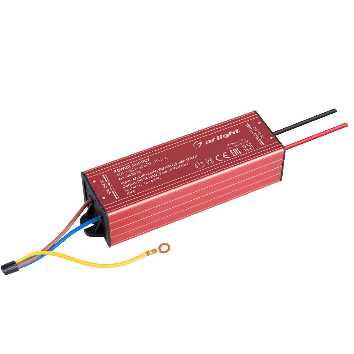 Блок питания ARPJ-SN-63600-PFC-A (36W, 34-63V, 600mA) 043072