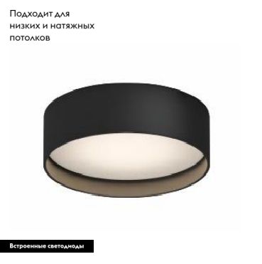 Трековый магнитный светильник MAG-MICROCOSM-RONDO-R113-12W Day4000 (BK, 100 deg, 24V) 043264