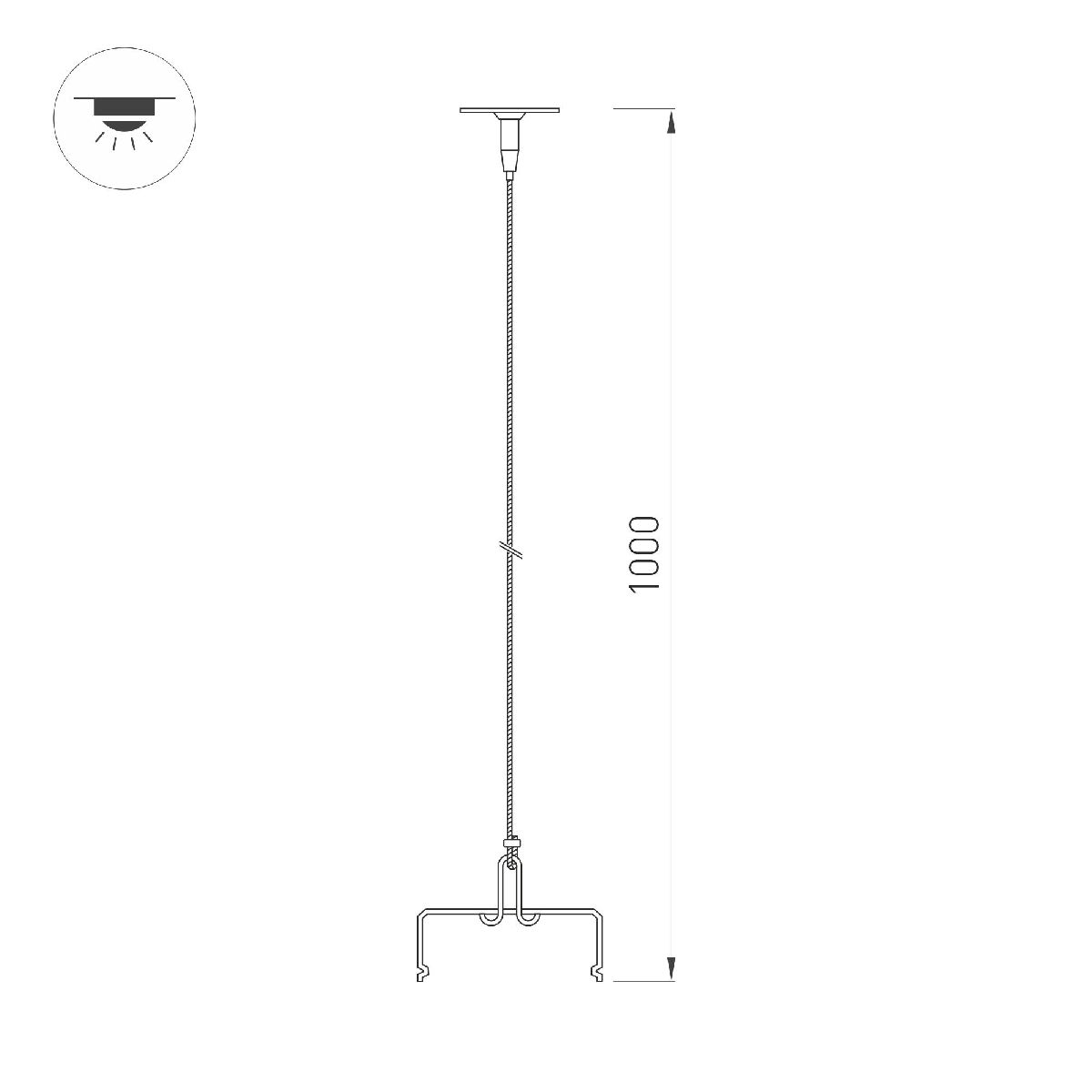 Подвес ALT-TUBULAR-HANG-L1000 043656