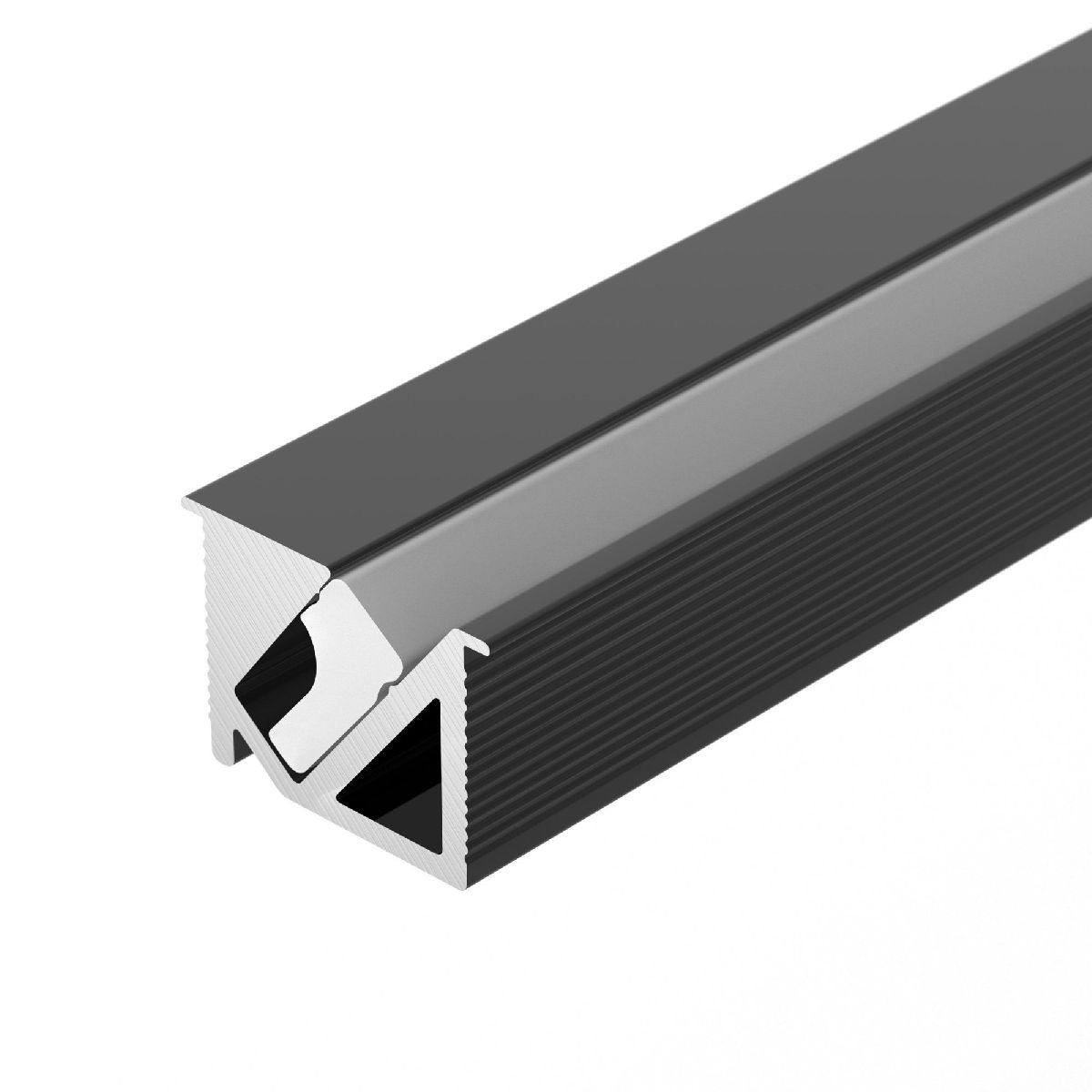 Алюминиевый профиль SL-BEVEL-H10-F14-2000 ANOD BLACK 044084