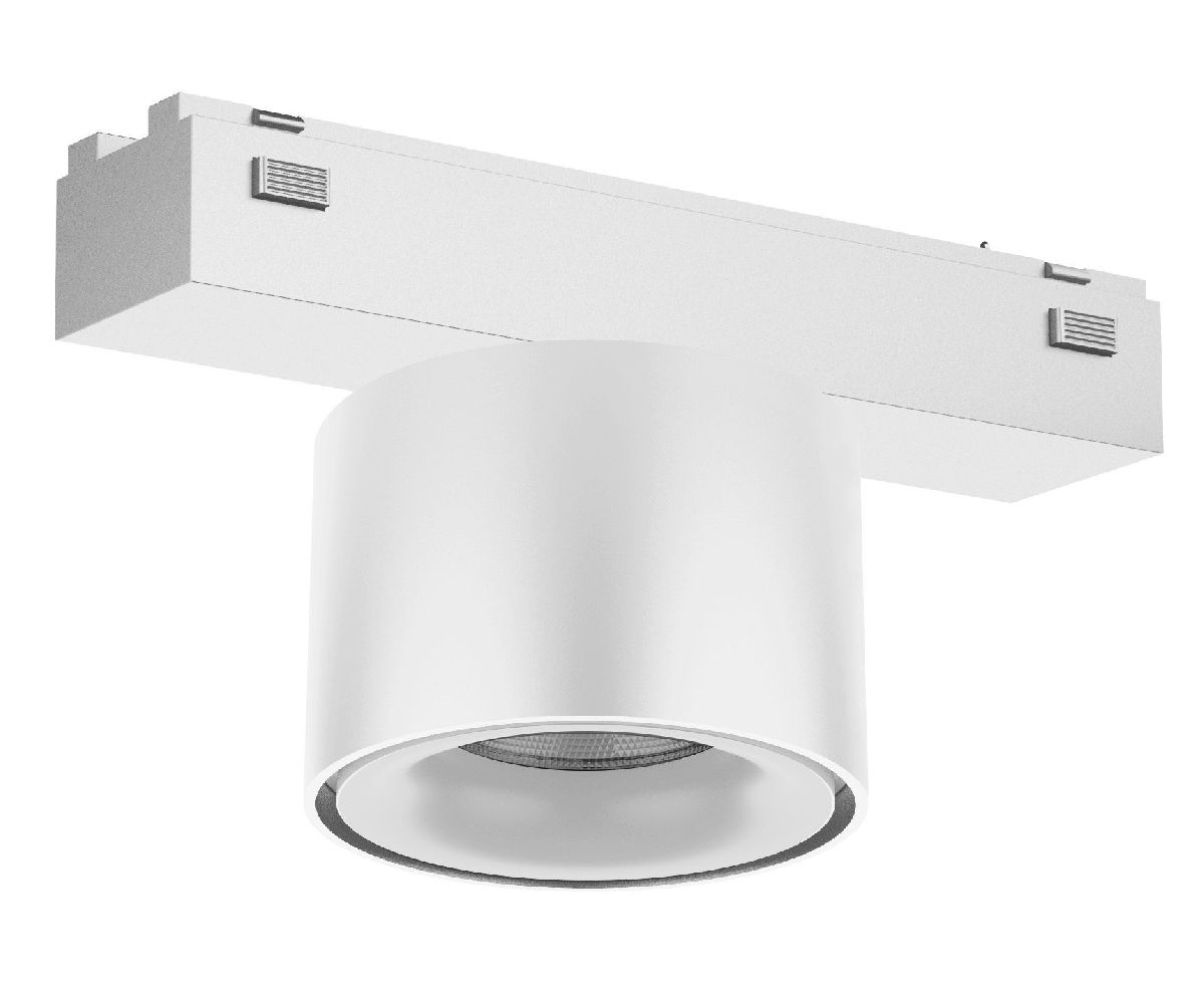 Трековый магнитный светильник MAG-VIBE-POINT-R75-10W Warm3000 (WH, 24 deg, 48V) 044466