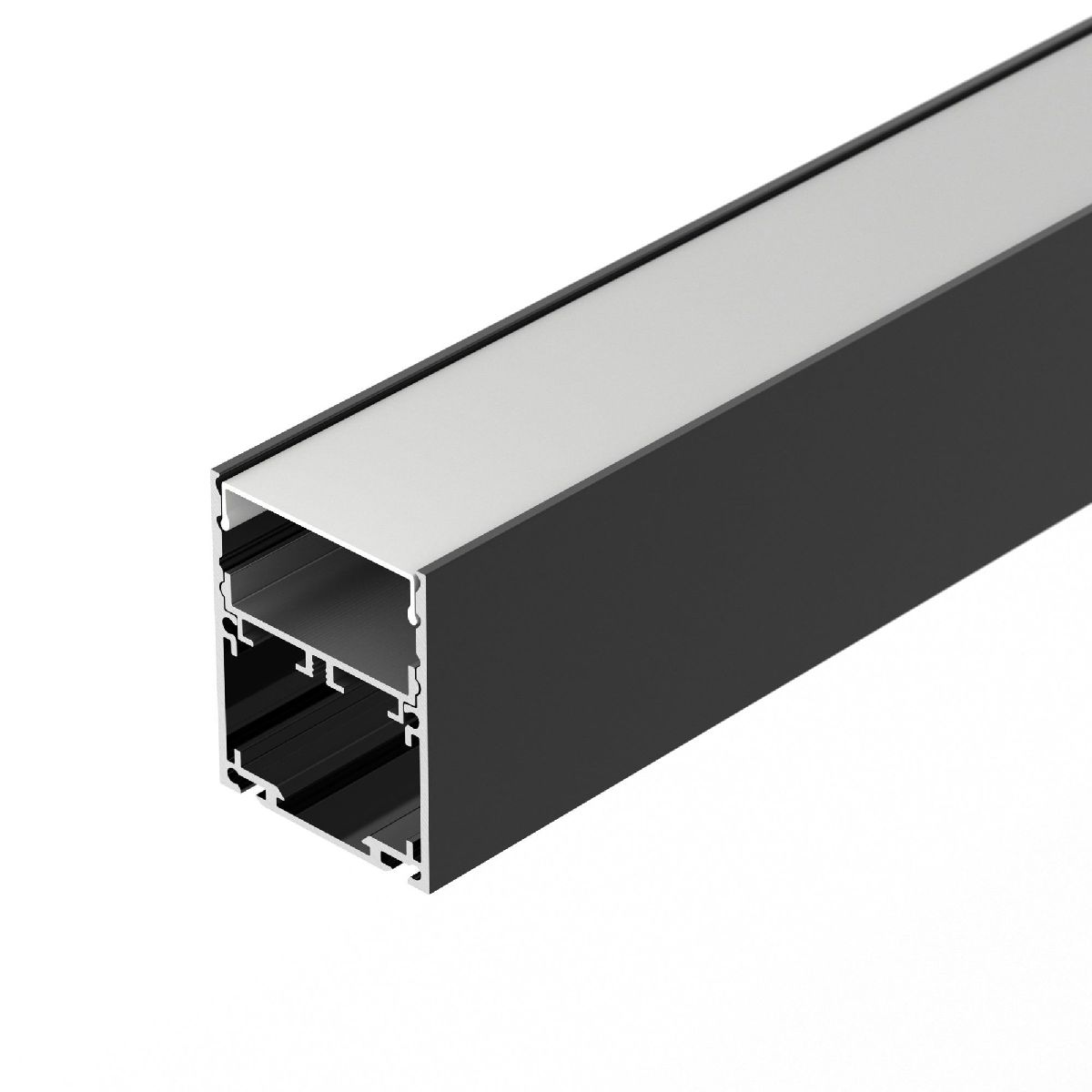 Алюминиевый профиль SL-LINE-4050-3L-2000 ANOD BLACK 044670