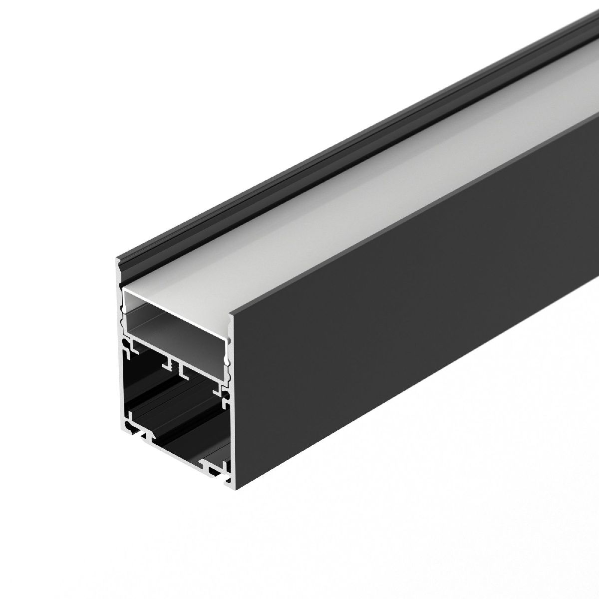 Алюминиевый профиль SL-LINE-4050-3L-2000 ANOD BLACK 044670