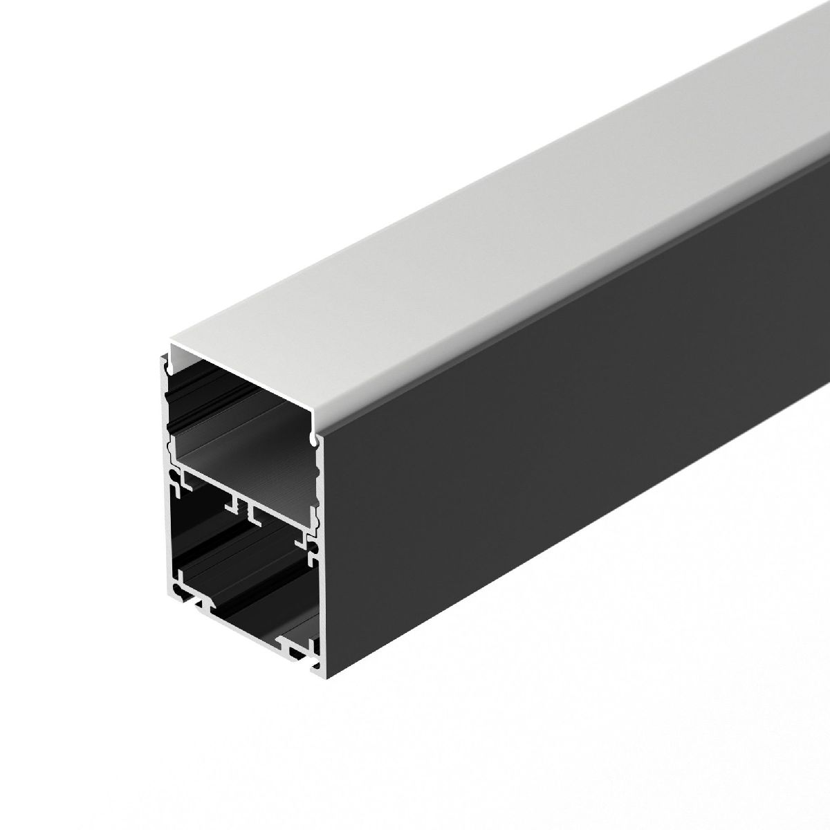 Алюминиевый профиль SL-LINE-4050-3L-2000 ANOD BLACK 044670