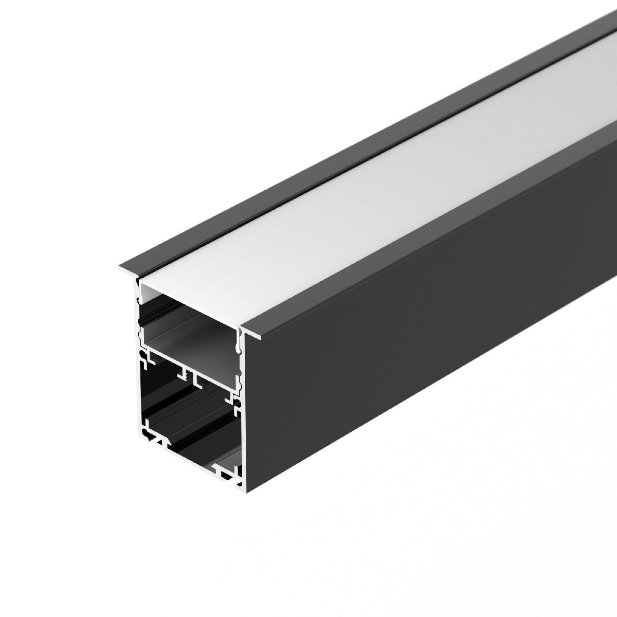 Алюминиевый профиль SL-LINIA52-3L-F-2000 ANOD BLACK 044685