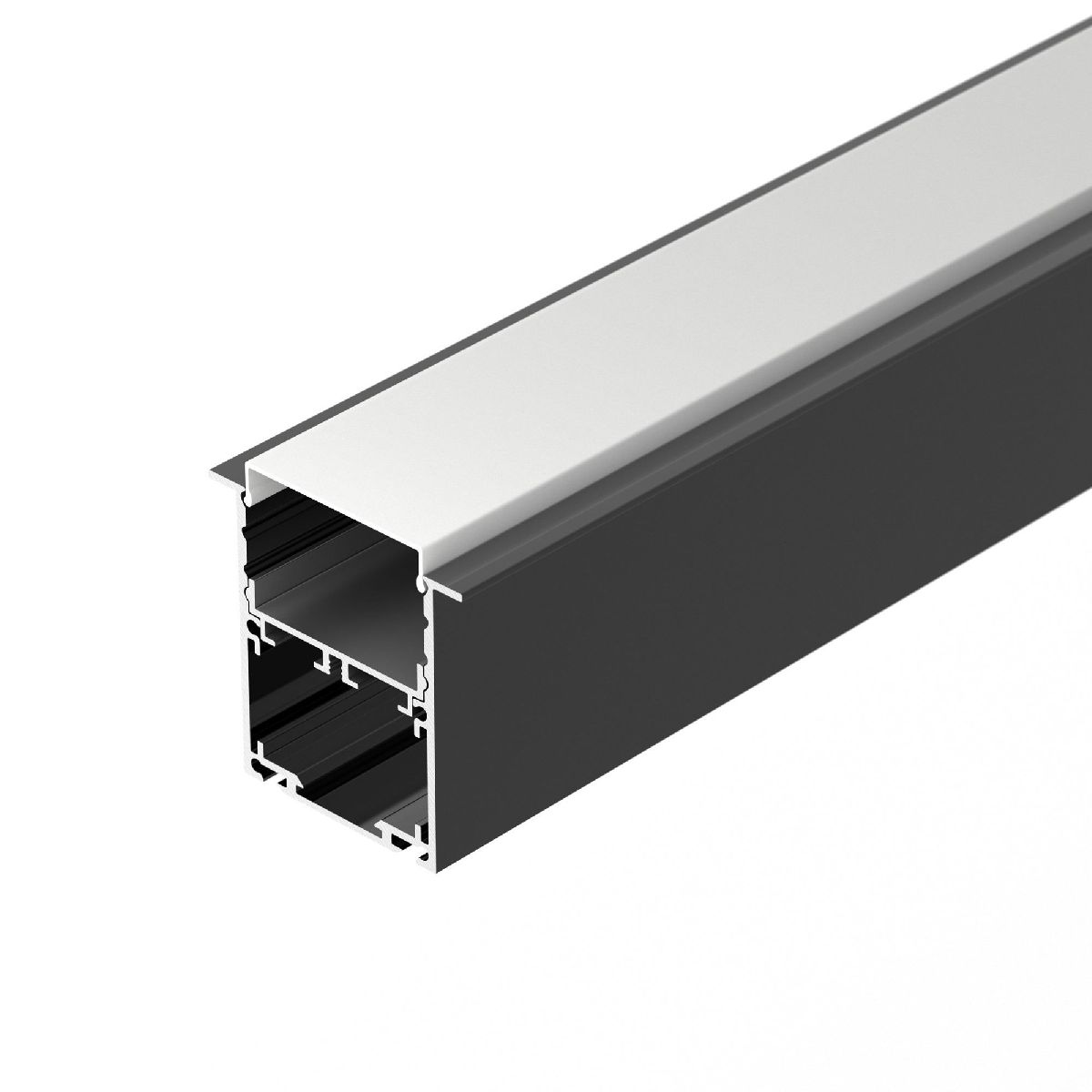 Алюминиевый профиль SL-LINIA52-3L-F-2000 ANOD BLACK 044685
