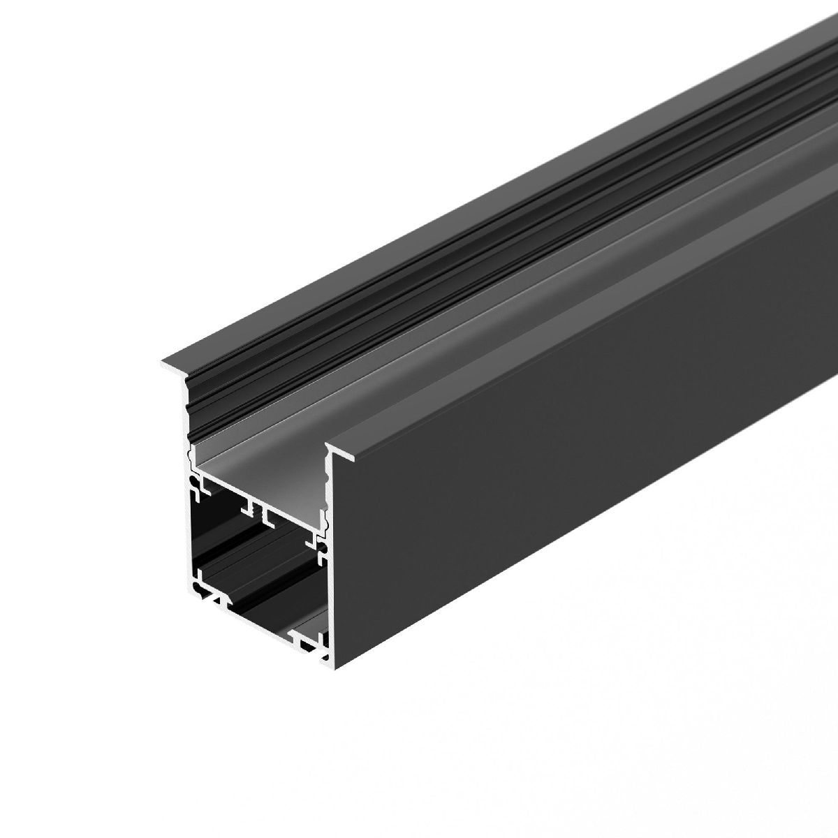 Алюминиевый профиль SL-LINIA52-3L-F-2000 ANOD BLACK 044685