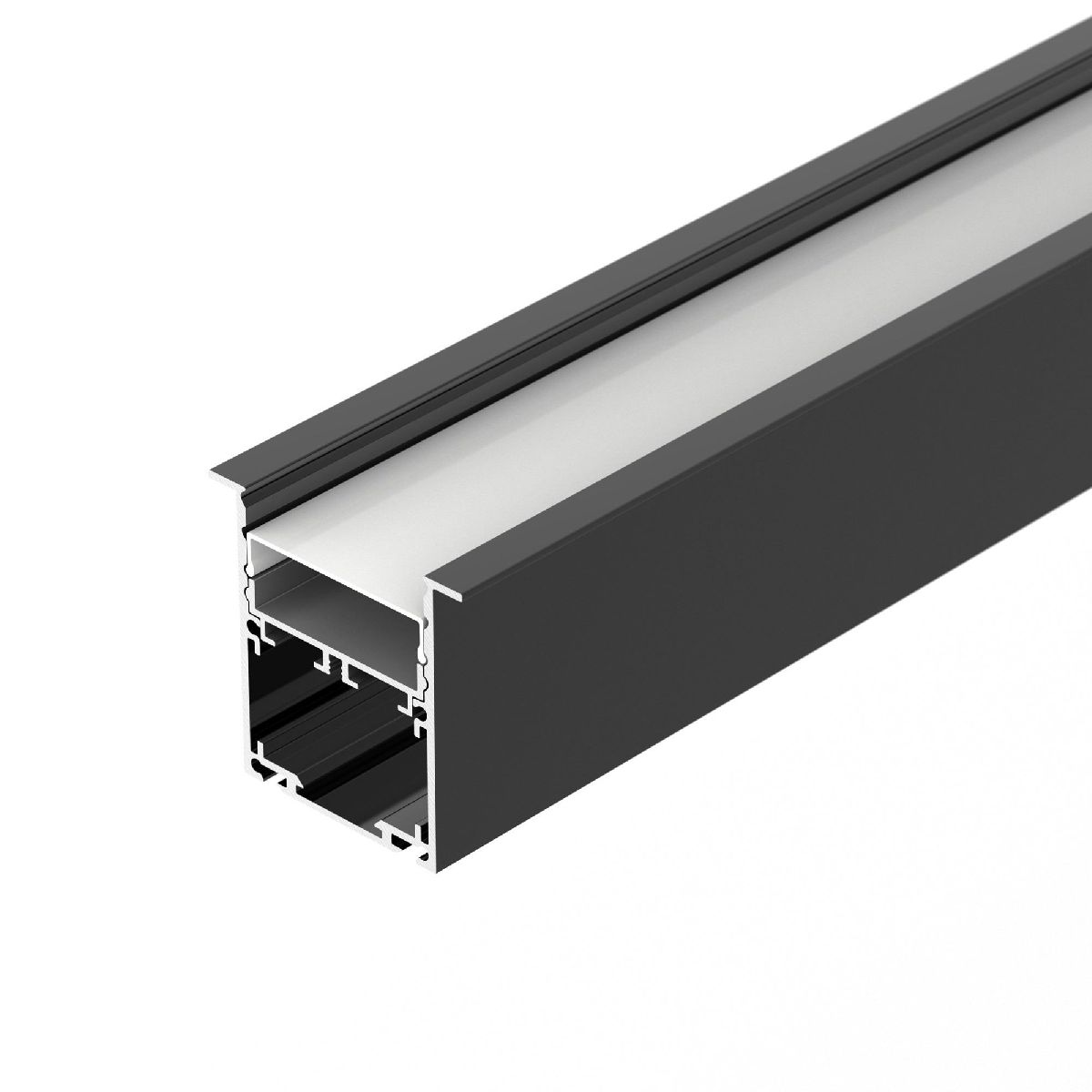 Алюминиевый профиль SL-LINIA52-3L-F-2000 ANOD BLACK 044685
