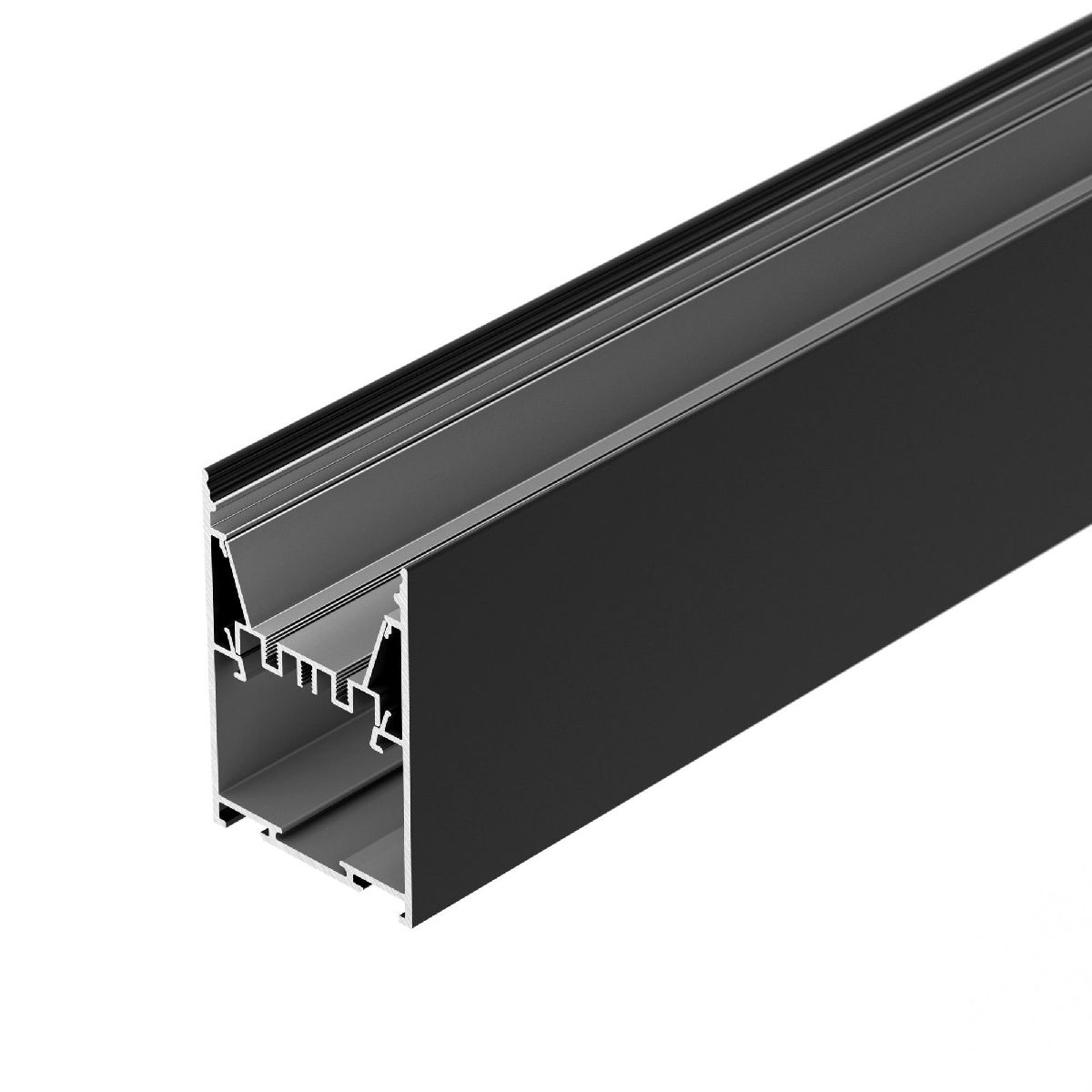 Алюминиевый профиль LINE-5075-HONEYCOMB-2000 BLACK 044874