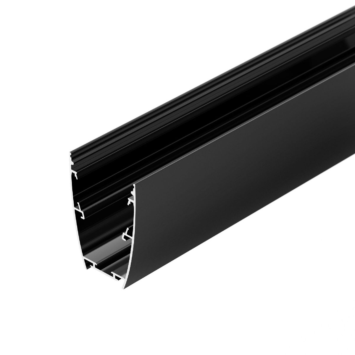 Алюминиевый профиль LINE-5075-U-HONEYCOMB-2000 BLACK 044885