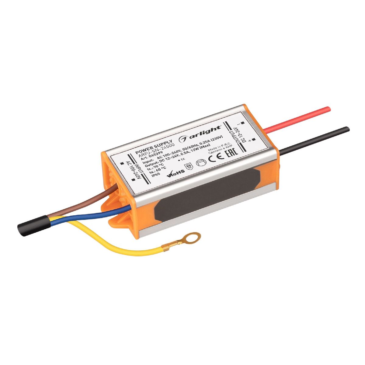 Блок питания ARPJ-SN-24500 (12W, 12-24V, 500mA, IP65) 045399