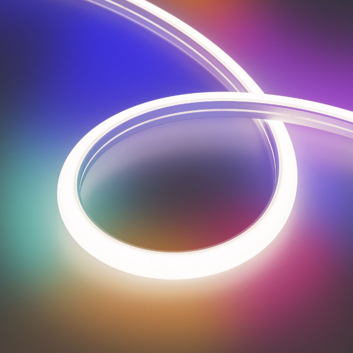 Светодиодная герметичная лента DMX MOONLIGHT-TOP-B84-16x15mm 24V RGB-PX7 360deg (18 W/m, IP67, 5m, wire x2) 045437