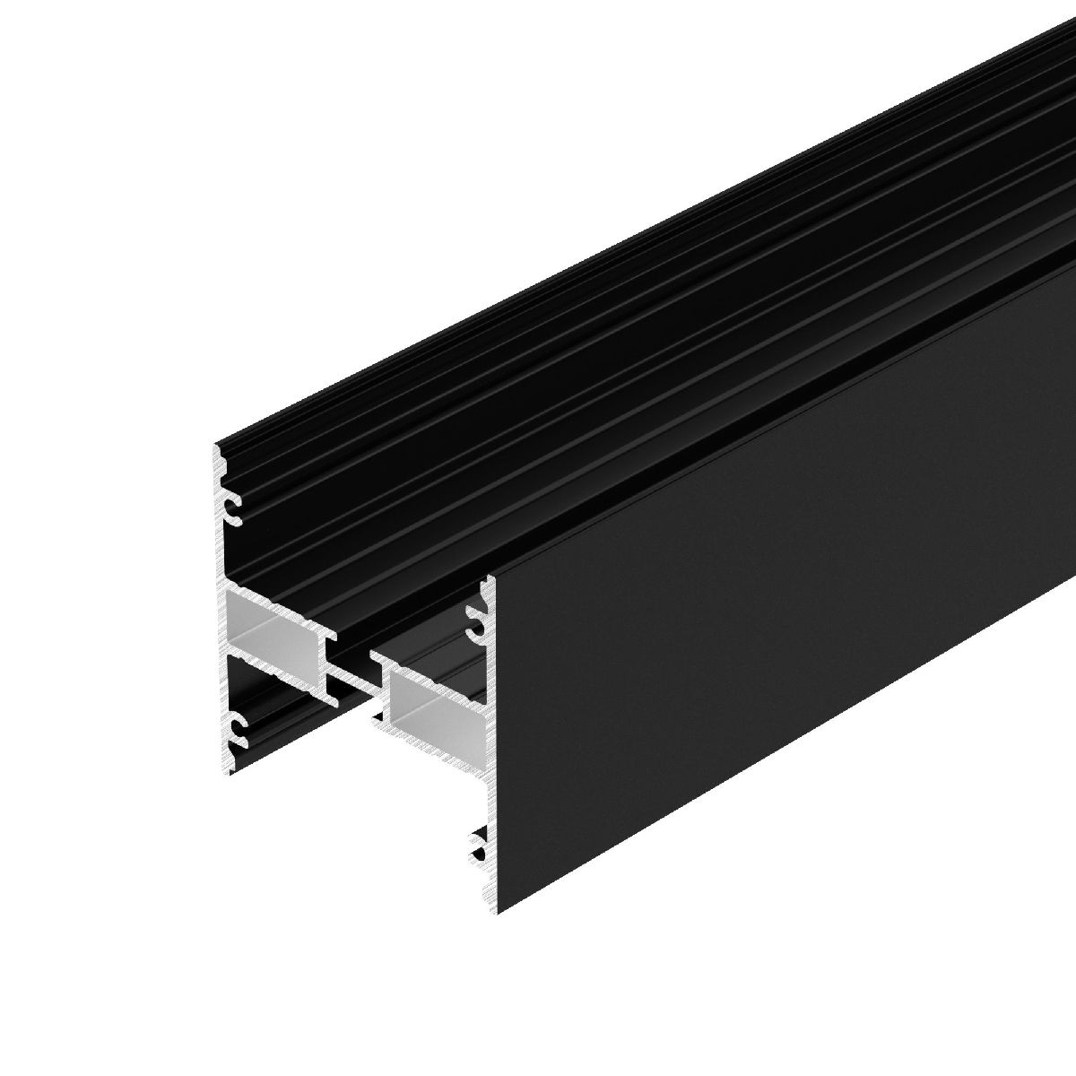 Алюминиевый профиль LINE-5050-DUAL-2000 ANOD BLACK 045652